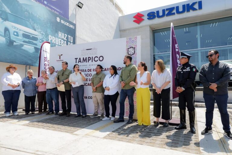 Mónica Villarreal inaugura obras de reencarpetado por 6 MDP