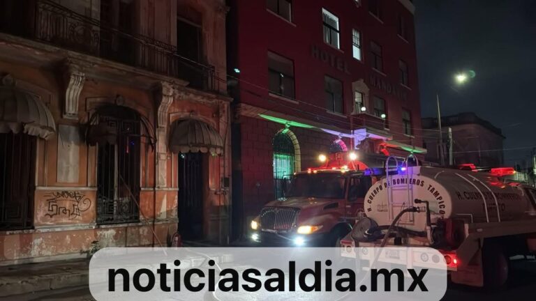 Incendio en el Centro de Tampico: Bomberos Evitan Tragedia Mayor Junto al Hotel Mandarín