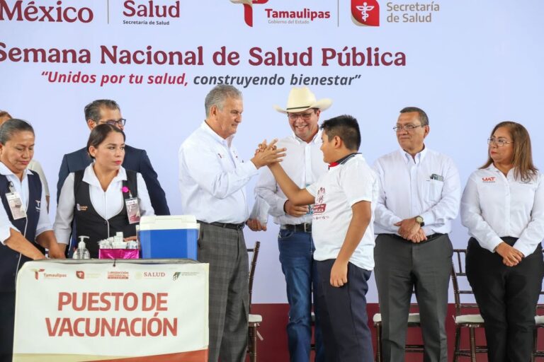 Supera Tamaulipas meta establecida en Semana Nacional de Salud Pública 2025