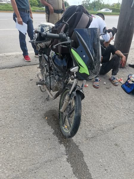 Repartidor choca contra carro de ruta en Altamira; terminó hospitalizado
