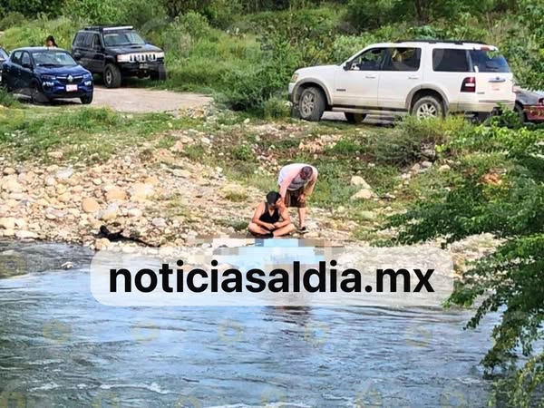 Hombre se ahoga en rio, frente a su hijo en el ejido San Francisco