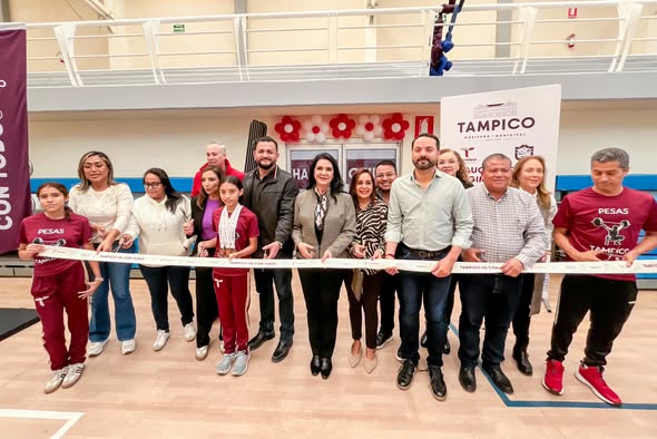 Mónica Villarreal impulsa el deporte de alto rendimiento con nuevo Gimnasio de Halterofilia en Tampico