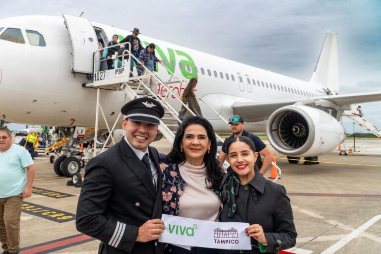 Mónica Villarreal Anaya refuerza liderazgo regional con la reapertura de la ruta aérea Tampico–Villahermosa.