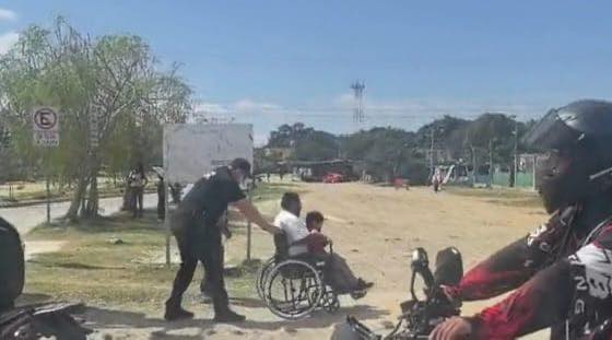 Guardia Estatal apoya a familia con persona con discapacidad en Altamira