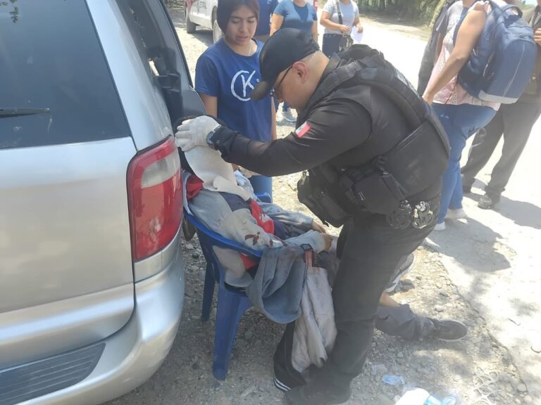 Reacción inmediata salva a motociclista en Xicoténcatl!