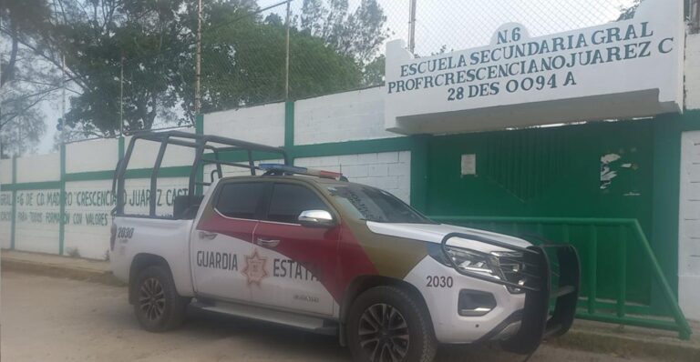 Guardia Estatal refuerza vigilancia en escuelas de Madero para prevenir vandalismo