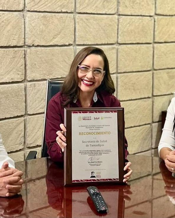 Recibe Tamaulipas reconocimiento por acciones realizadas para la donación de órganos y tejidos*