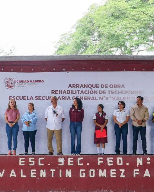 Con inversión superior a los 2.6 millones de pesos arranca Erasmo González Robledo la rehabilitación de la techumbre de la Secundaria General No. 3 “Valentín Gómez Farías”*