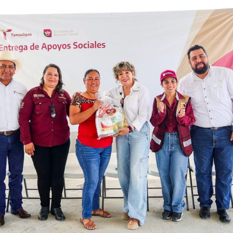Lleva SEBIEN paquetes alimentarios y Comedor de Bienestar a familias de San Carlos*