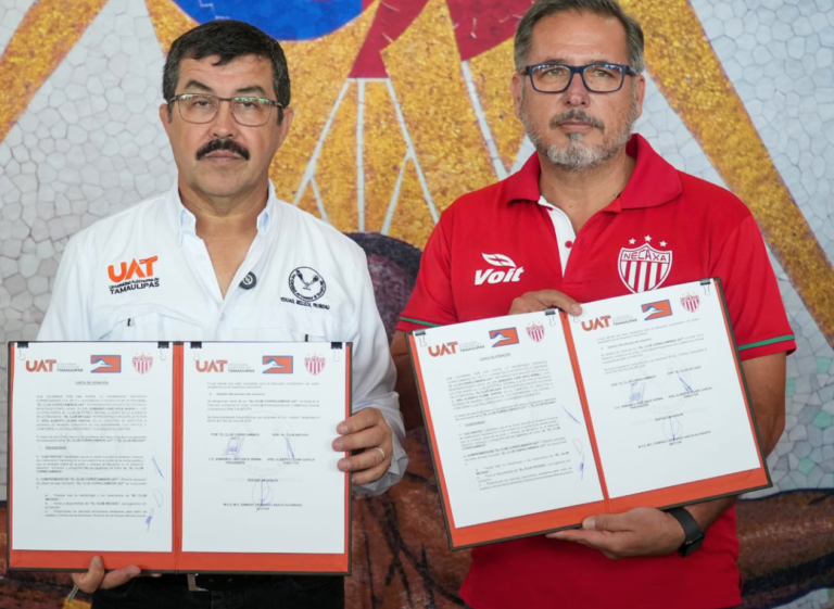Firma la UAT alianza deportiva entre Correcaminos y el Club Necaxa de la Liga MX