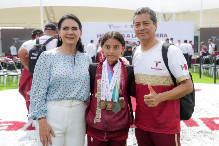 Mónica Villarreal reconoce el triunfo de Tampico quien se lleva 94 medallas de las 186 que se ganaron los atletas Tamulipecos