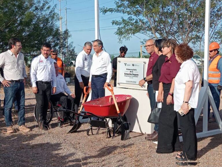 Gobierno de Américo coloca primera piedra de Estación Segura Parque Cultural “La Escondida” en Reynosa*