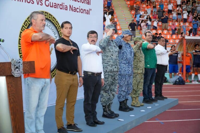 Celebran partido amistoso Correcaminos UAT Premier y Guardia Nacional